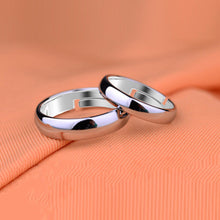 Load image into Gallery viewer, Silver Couple Rings Silver Ring for couples on Anniversary