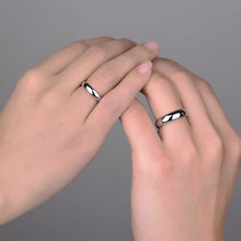 Load image into Gallery viewer, Silver Couple Rings Silver Ring for couples on Anniversary