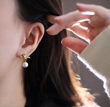 Load image into Gallery viewer, Earrings for Girls and Pearl Drop Earring for Women