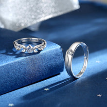 Load image into Gallery viewer, Silver Couple Rings Silver Ring for couples on Anniversary