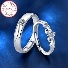 Load image into Gallery viewer, Silver Couple Rings Silver Ring for couples on Anniversary