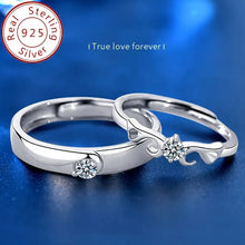 Load image into Gallery viewer, Silver Couple Rings Silver Ring for couples on Anniversary