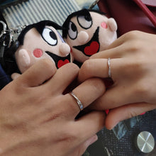 Load image into Gallery viewer, Silver Couple Rings Silver Ring for couples on Anniversary