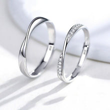 Load image into Gallery viewer, Silver Couple Rings Silver Ring for couples on Anniversary
