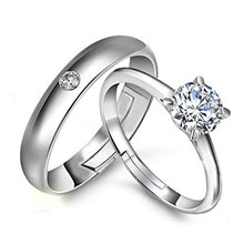 Load image into Gallery viewer, Fashion Couple Rings Silver Ring for couples on Anniversary
