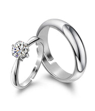 Load image into Gallery viewer, Fashion Couple Rings Silver Ring for couples on Anniversary

