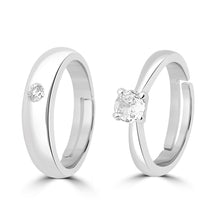 Load image into Gallery viewer, Fashion Couple Rings Silver Ring for couples on Anniversary
