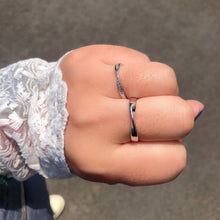 Load image into Gallery viewer, Silver Couple Rings Silver Ring for couples on Anniversary
