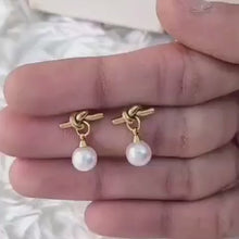 Load and play video in Gallery viewer, Earrings for Girls and Pearl Drop Earring for Women
